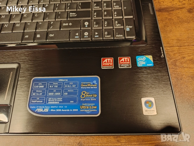 Asus W90 MultiMedia notebook Rare , снимка 7 - Лаптопи за дома - 52706597