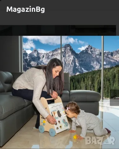 Дървена играчка за прохождане 2145 проходилка 

, снимка 3 - Други - 48295931