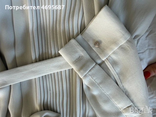 Елегантна рокля Hugo Boss, светъл екрю, размер S–M, снимка 4 - Рокли - 52934103