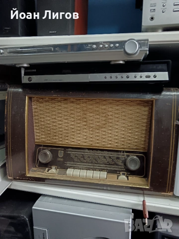 Винтидж лампово радио UNION – работещо, снимка 2 - Други - 53231874
