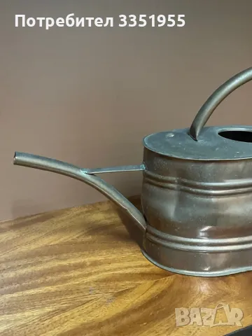 Ретро Лейка за цветя от мед, снимка 6 - Декорация за дома - 48418255