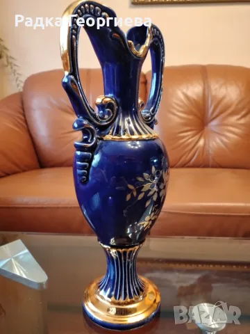 Чешка порцеланова ваза, снимка 6 - Вази - 49910447