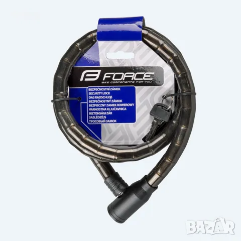 Заключващо устройство с железни прешлени FORCE 80см/18мм; 150см/18мм, снимка 3 - Аксесоари за велосипеди - 48082544