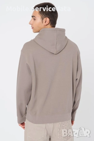Едноцветно худи с лого Armani Exchange, снимка 2 - Спортни дрехи, екипи - 53426967