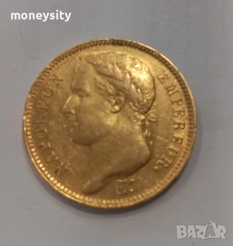 Златна монета 40 Франка Наполеон