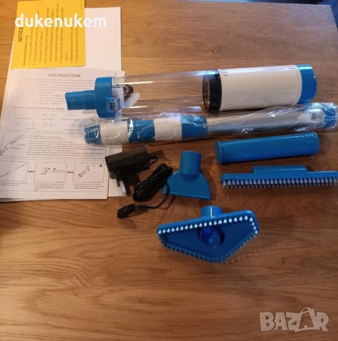 3 в 1 безжична прахосмукачка за басейн, 90 мин работа, телескопичен прът, 3 приставки, снимка 8 - Басейни и аксесоари - 52570143