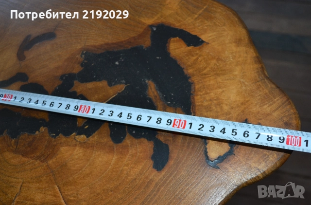 Дървена МАСА масив, Ясен, с естествен ръб, снимка 3 - Маси - 51603065