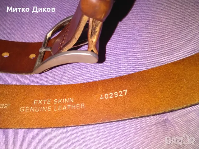марков нов немски колан естествена кожа 110см на 40мм, снимка 6 - Колани - 47656352