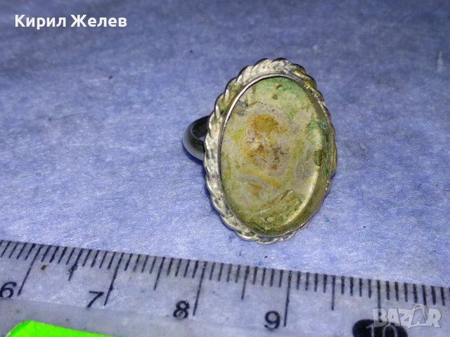 СТАРИНЕН АР ДЕКО СРЕБЪРЕН ПРЪСТЕН ВИСОКА ПРОБА СРЕБРО с ГНЕЗДО За ВГРАЖДАНЕ на Скъпоц. КАМЪК 31252, снимка 16 - Антикварни и старинни предмети - 40920590