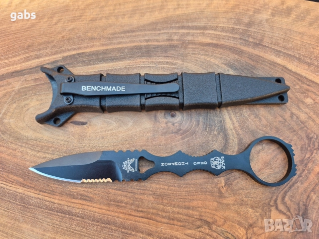 Нож Benchmade Socp Dagger с фиксирано острие и кания 176BK, снимка 2 - Ножове - 52867142