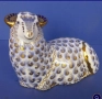 A Royal Crown Derby England  paperweight modelled as a ram/  Circa 1988 - великолепие в злато и крас, снимка 1