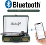 Преносим Грамофон тип "Куфар" с Bluetooth и Вградени Говорители, Retrolife, снимка 2