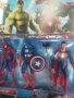 Голям сет 7 Avengers герои  Супермен Хълк пластмасови фигурки за игра и украса торта топери играчки, снимка 2