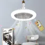 LED лампа с вграден вентилатор и дистанционно управление, снимка 1