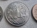 Френска полинезия. 1, 2, 5,10, 20, 50 и 100 франка. 1975- 2004 година. UNC. Чисто нови. 7 бр., снимка 9