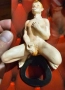 Стара Еротична фигурка МИГ НА НАСЛАДА отварячка за бутилки 18 + еротика фалос член секс, снимка 3