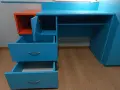 Ученическо бюро с вградени шкафове, снимка 3