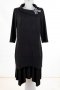 Черна двупластова рокля марка Margo Collection - 2XL, снимка 1 - Рокли - 25342572