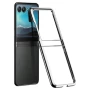 Motorola Razr 60 Electroplating Ultra Thin Transparent PC Калъф и Протектор, снимка 5