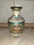 Cloisonne Клоазоне стара ваза бронз клетъчен емайл, снимка 5