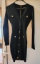 Черна стилна рокля рипс-плетиво S размер!, снимка 1