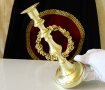 Масивен бронзов свещник 750 гр.,Art Deco., снимка 1
