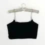 Crop top with chains straps , снимка 1