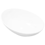 vidaXL Луксозна керамична мивка с овална форма, бяла, 40x33 см（SKU:140674, снимка 1 - Мивки - 44580172
