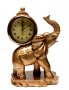 Фигура слон с часовник, снимка 1 - Други ценни предмети - 39487166