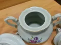 Стар български порцелан барок чайник захарница латиера , снимка 8