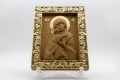 Позлатена релефна икона на Света Богородица с Младенеца, снимка 4