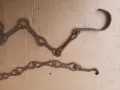 Стара верига за огнище от ковано желязо , здрава, снимка 4