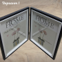 Двойна дървена рамка за снимки тип книга за снимка размер 15х20см различни варианти, снимка 1 - Декорация за дома - 44806120