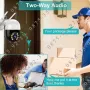 iCSee 8MP Куполна PTZ IP CAMERA WiFi Външна ВОДОУСТОЙЧИВА камера Wi-Fi, снимка 10