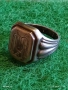 Старинен сребърен пръстен печат с монограм майсторска изработка 51816, снимка 4