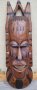 Масивна дървена маска на африканец, снимка 1 - Декорация за дома - 39456671