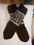 Ръчно плетени вълнени чорапи размер 42, снимка 1 - Мъжки чорапи - 39363823