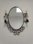 огледало от ковано желязо и аплици , снимка 1