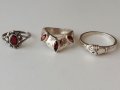 Дамски сребърни пръстени, снимка 1 - Пръстени - 41394002