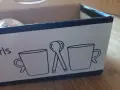 Комплект от 2 чашки за кафе, с лъжички, снимка 2