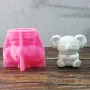 3D Коала седяща силиконов молд форма фондан шоколад гипс смола глина свещ декор, снимка 1