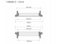 V-BAND скоба с фланци скоби v band турбо генерация гейт, снимка 12