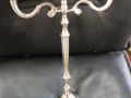 Голям троен свещник метален , снимка 3