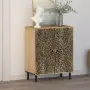 vidaXL Страничен шкаф 60x33x75 см манго масивно дърво, снимка 3