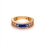 Златен дамски пръстен 2,89гр. размер:52 14кр. проба:585 модел:16937-6, снимка 1 - Пръстени - 41461219