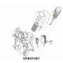 Капачка корпус маслен филтър Mercedes ОМ612 ОМ613 ОМ648 A6131800010, снимка 3