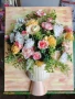 Флорално пано с 3Д цветя, снимка 1