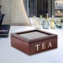 Дървена кутия за чай  венге, снимка 2