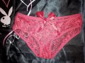 Еротични Бикини, Червена Дантела със сатенени панделки, Размер S, снимка 10