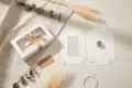 Нови 12 бели подаръчни кутии с прозорец и сатенена панделка 25x15x5 см за сладки бисквити подаръци, снимка 8